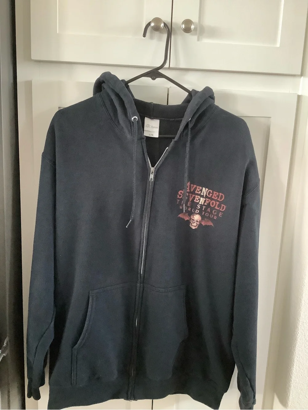 AVENGED SEVENFOLD Band Black Sweatshirt Mens Med. RARE